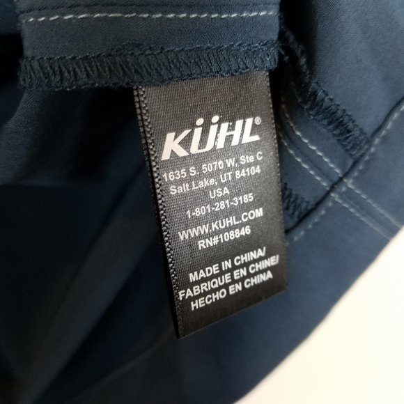 Kuhl Tufflex Shirt Short Sleeve Blue Small A0708 - Picture 5 of 8